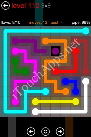 Flow Game 9x9 Mania Pack Level 112 Solution