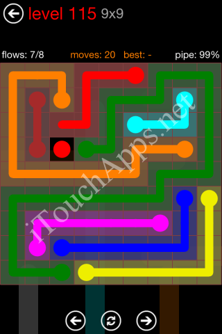 Flow Game 9x9 Mania Pack Level 115 Solution
