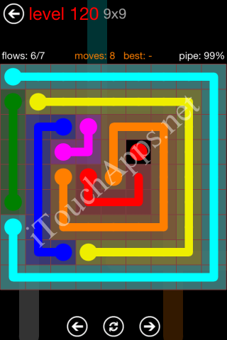 Flow Game 9x9 Mania Pack Level 120 Solution