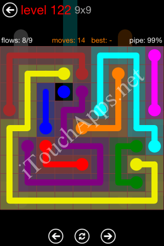 Flow Game 9x9 Mania Pack Level 122 Solution