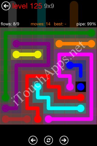 Flow Game 9x9 Mania Pack Level 125 Solution