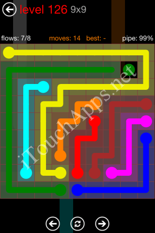 Flow Game 9x9 Mania Pack Level 126 Solution