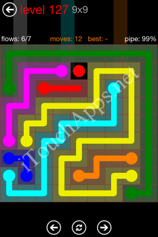 Flow Game 9x9 Mania Pack Level 127 Solution