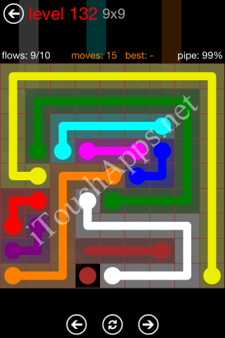 Flow Game 9x9 Mania Pack Level 132 Solution