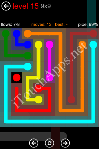 Flow Game 9x9 Mania Pack Level 15 Solution