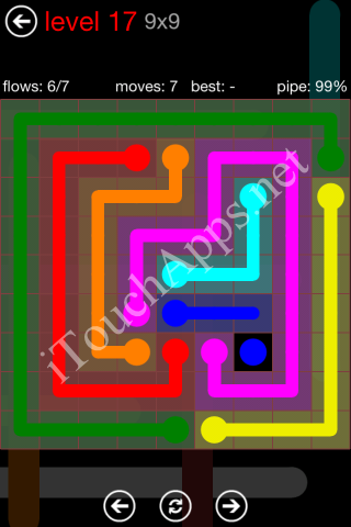 Flow Game 9x9 Mania Pack Level 17 Solution