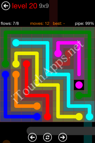 Flow Game 9x9 Mania Pack Level 20 Solution