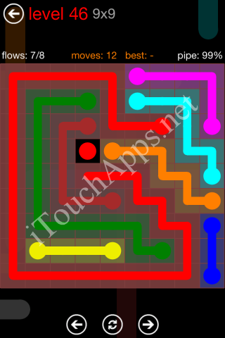 Flow Game 9x9 Mania Pack Level 46 Solution