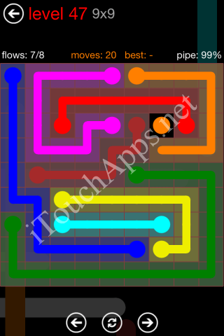 Flow Game 9x9 Mania Pack Level 47 Solution