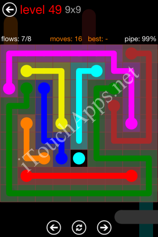 Flow Game 9x9 Mania Pack Level 49 Solution