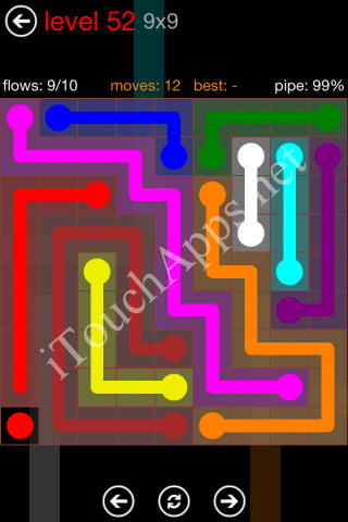 Flow Game 9x9 Mania Pack Level 52 Solution