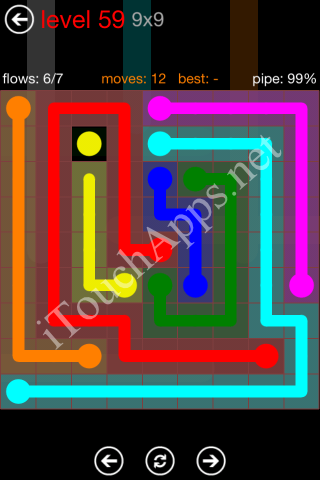 Flow Game 9x9 Mania Pack Level 59 Solution