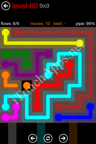 Flow Game 9x9 Mania Pack Level 60 Solution
