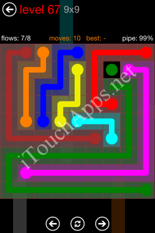 Flow Game 9x9 Mania Pack Level 67 Solution