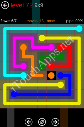 Flow Game 9x9 Mania Pack Level 72 Solution