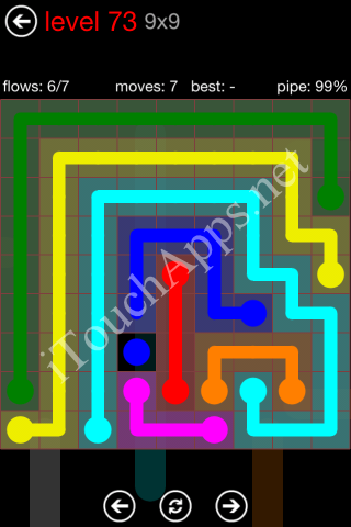Flow Game 9x9 Mania Pack Level 73 Solution