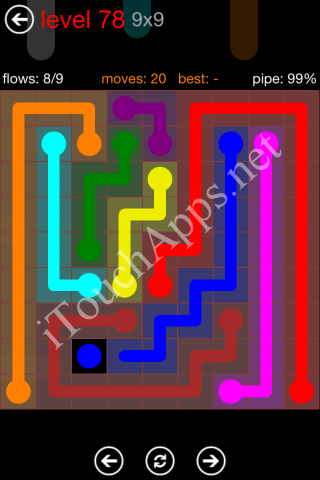 Flow Game 9x9 Mania Pack Level 78 Solution