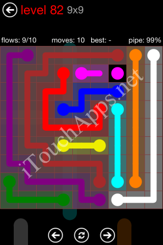Flow Game 9x9 Mania Pack Level 82 Solution