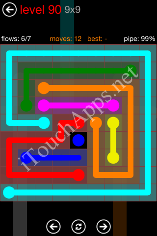 Flow Game 9x9 Mania Pack Level 90 Solution