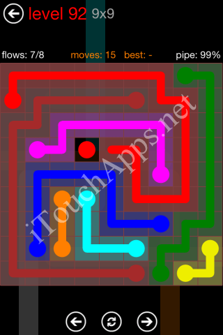 Flow Game 9x9 Mania Pack Level 92 Solution