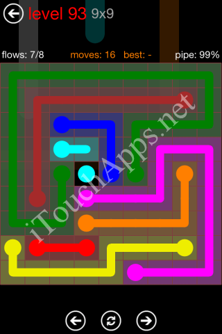 Flow Game 9x9 Mania Pack Level 93 Solution