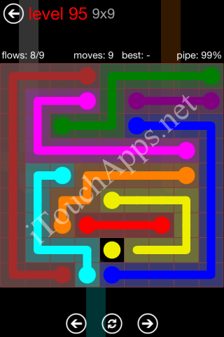 Flow Game 9x9 Mania Pack Level 95 Solution