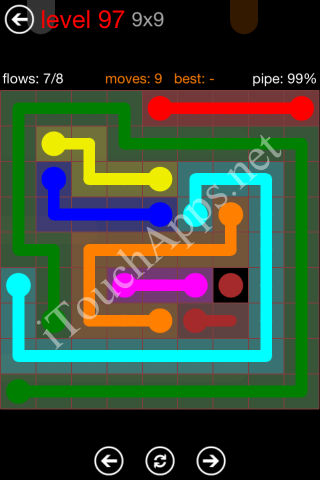 Flow Game 9x9 Mania Pack Level 97 Solution