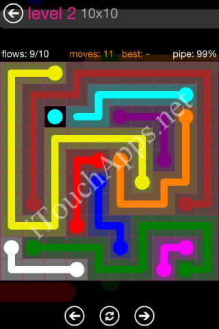 Flow Pink Pack 10 x 10 Level 2 Solution