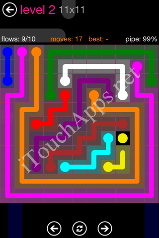 Flow Pink Pack 11 x 11 Level 2 Solution