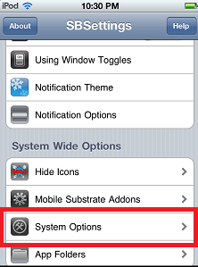 SBSettings - How to Check Ipod Touch Battery Percentage