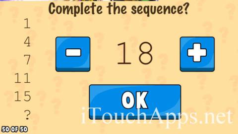 What's My IQ Level 50 Answer
