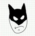 Badly Drawn Faces Batman