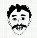 Badly Drawn Faces Borat Sagdiyev