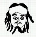 Badly Drawn Faces Captain Jack Sparrow
