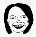 Badly Drawn Faces Condoleezza Rice