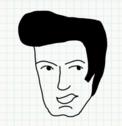 Badly Drawn Faces Elvis Presley