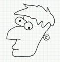 Badly Drawn Faces Ferb Fletcher