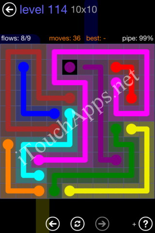 Flow Game 10x10 Mania Pack Level 114 Solution