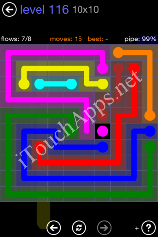 Flow Game 10x10 Mania Pack Level 116 Solution