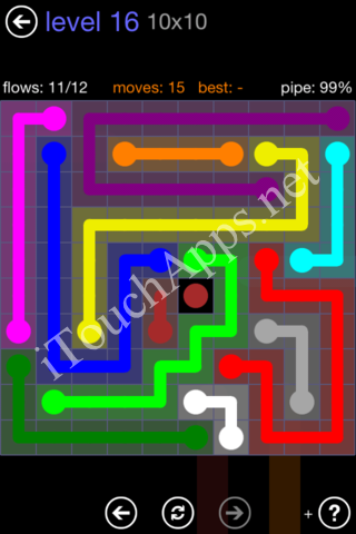 Flow Game 10x10 Mania Pack Level 16 Solution