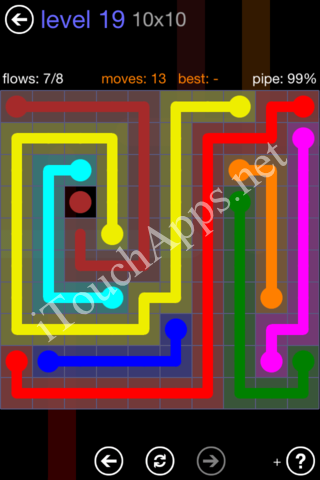 Flow Game 10x10 Mania Pack Level 19 Solution