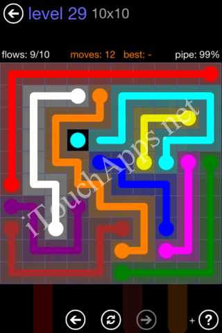 Flow Game 10x10 Mania Pack Level 29 Solution