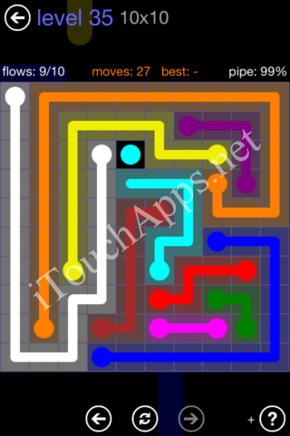 Flow Game 10x10 Mania Pack Level 35 Solution