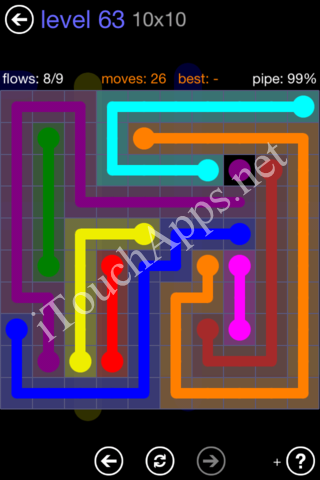 Flow Game 10x10 Mania Pack Level 63 Solution