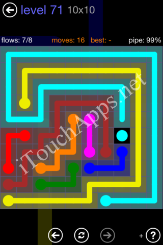 Flow Game 10x10 Mania Pack Level 71 Solution