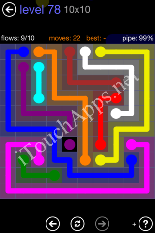 Flow Game 10x10 Mania Pack Level 78 Solution