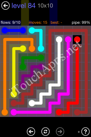 Flow Game 10x10 Mania Pack Level 84 Solution