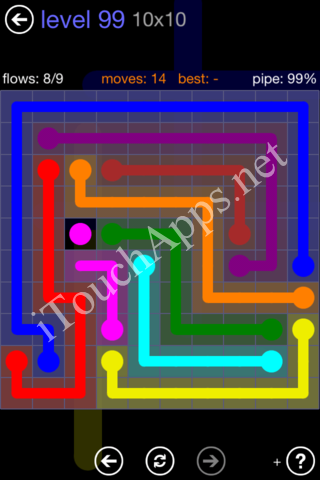 Flow Game 10x10 Mania Pack Level 99 Solution