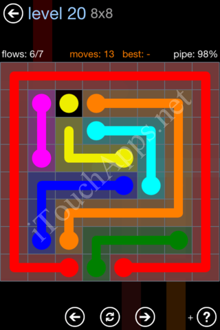 Flow Game Rainbow Pack Level 20 Solution