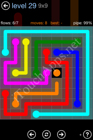 Flow Game Rainbow Pack Level 29 Solution